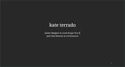 Desktop Screenshot of kateterrado.com